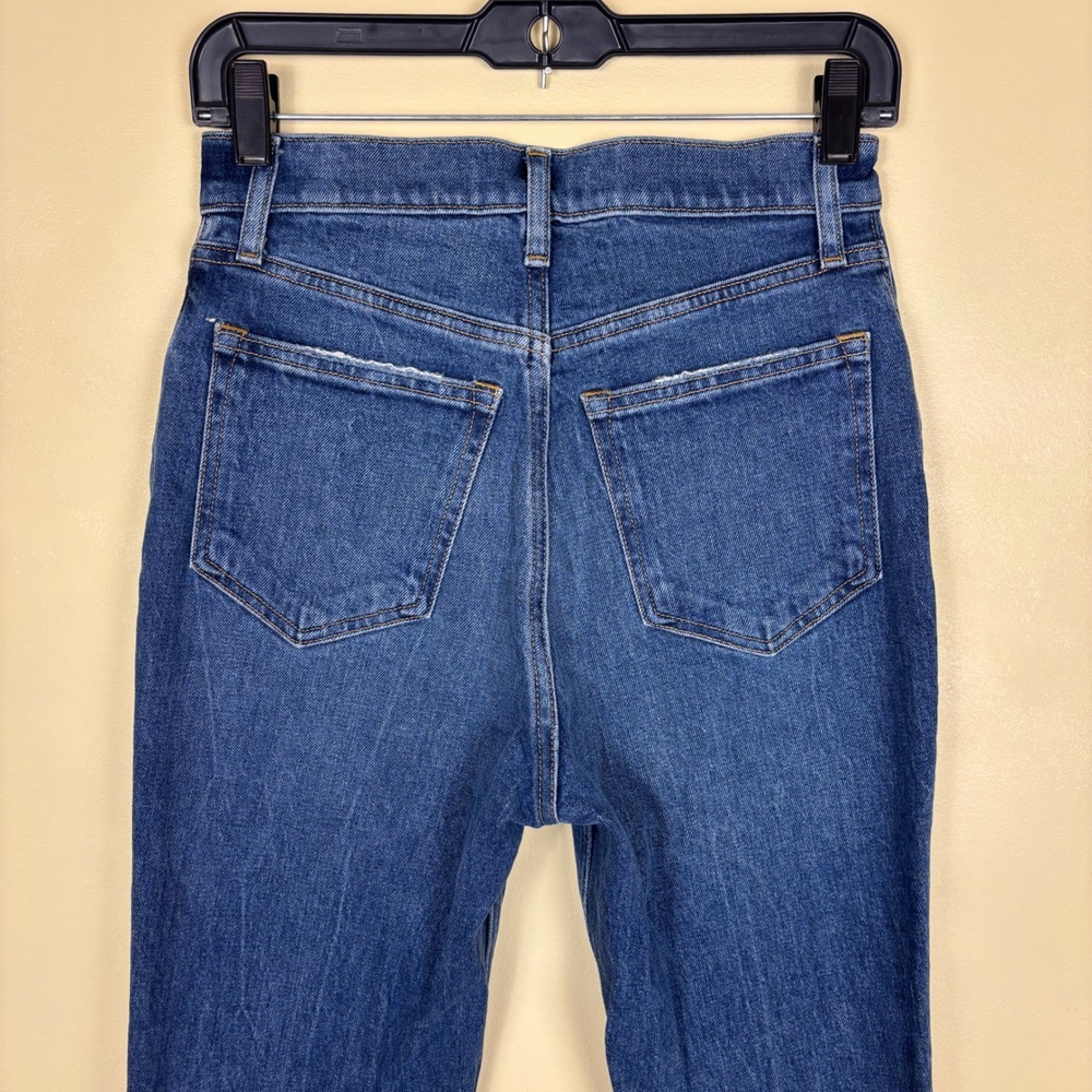 ABERCROMBIE & FITCH Ultra High Rise 70s Flare Jeans Dark Wash Blue Women Size 26 - Picture 10 of 14